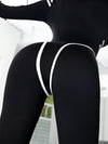 ❤ZASUWA Female Trendy Zipper Stripes Jumpsuit