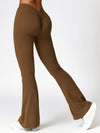 ZASUWA Female Deep V Back Scrunch Bum Flare Pants