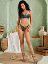 ZASUWA Female Ombre Snake Print Bikini Set