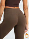 ZASUWA Female Unique Fleece Scrunch Bum Leggings