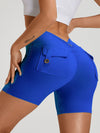 ZASUWA Female Deep V Back Pocket Scrunch Bum Booty Shorts