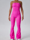 ZASUWA Female Ribbed Elastic Tight Seamless Quick-dry Jumpsuit