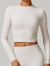 ZASUWA Female Solid Color Quick Dry Elastic Tight Long Sleeves