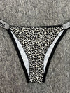 ZASUWA Female Sexy Crystal Leopard Print Panties