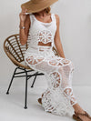 ZASUWA Female Sexy Fishnet Hollow Out Swimwear Cover Dress Without Bikini Set
