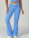 ZASUWA Female Contrast Color Lace-up V-shaped Waist Folds Tracksuit