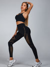 ZASUWA Female Sexy Fishnet Quick-dry High-rise Leggings