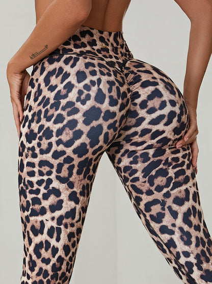 Leopard Scrunch Bum Body Fit Leggings