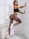 ZASUWA Female Faux Denim Quick Dry High-waisted Push Up Design Leggings