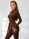Zipper Hip-lift Jumpsuit