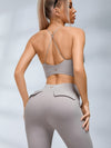 ZASUWA Female Button Cutout Cargo Style Flare Design Tracksuit