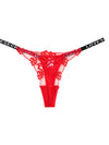 ZASUWA Female Sexy Flower Lace Mesh T-back Panties