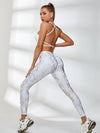 ZASUWA Female Halter Beautify Back Bronzed Snakeskin Tracksuit