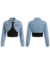 Feamle Denim Cropped Jacket