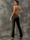 ZASUWA Female Flared Split Beauty Back Jumpsuit