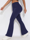 ZASUWA Female V-shaped Waist Scrunch Bum Quick-dry Flare Leggings