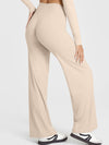 ZASUWA Female Solid Color Casual Loose Flare High-rise Leggings