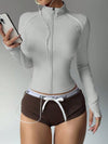 ZASUWA Female Zipper Stand Collar Jackets