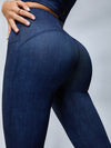 ZASUWA Female Faux Denim Quick Flare Leggings