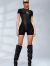 ❤ZASUWA Female Solid Color Hollow Out Backless Romper