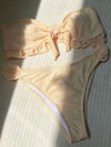 ZASUWA Female Sexy Solid Flounce Bikini Set