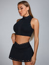 ZASUWA Female Cutout V Shape Waist Skirt