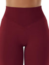 ZASUWA Female High-waisted Seamless Elastic Tight Quick Dry Hip-lift Leggings