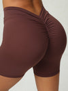 ZASUWA Female Scrunch Bum Spandex Gym Booty Shorts
