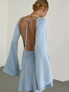 ZASUWA Female Sexy Solid Color Backless Without Bikini Set Cover-up