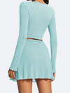 Mesh Tie-Front Tennis Set
