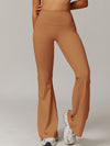 ZASUWA Female Solid Color Flare High-rise Leggings
