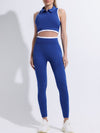 ZASUWA Female Stand Up Collar Zipper Quick Dry Tank