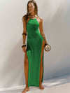 ZASUWA Female Sexy Cross Back Without Bikini Set Cover Up Dress