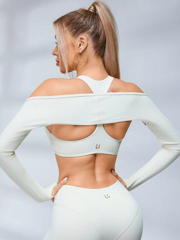ZASUWA Female Super Twist Thumbhole Cropped Top