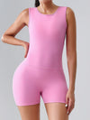 ZASUWA Female Hollow Out Scrunch Bum Backless Romper
