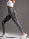 ZASUWA Female Push-up Seamless Hip-lift Scrunch Bum Elastic Tight Leggings
