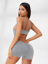 ZASUWA Female Hollow Out U-collar Scrunch Bum Romper