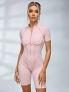 Sexy Backless Zipper Scrunch Bum Romper