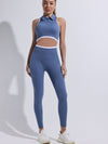 ZASUWA Female Stand Up Collar Zipper Quick Dry Tank