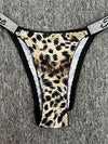 ZASUWA Female Sexy Crystal Leopard Print Panties