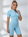 Sexy Backless Zipper Scrunch Bum Romper