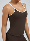 Stripes Backless Seamless Tank