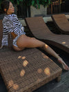ZASUWA Female Leopard Print Sheer Mesh 3 Pieces Bikini SetX ANECHKAANNN ⭐