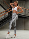 ZASUWA Female Leopard Scrunch Bum Quick-dry Leggings