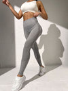 ZASUWA Female Faux Denim Quick Dry High-waisted Push Up Design Leggings