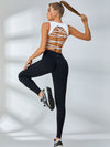 ZASUWA Female Hollow Out Cross Back Scrunch Bum Tracksuit