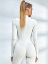 Bauchkontrolle Reißverschluss Po-Push-Up Jumpsuit