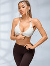 ZASUWA Female Scrunch Bum Deep V Back Leggings