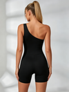 Solid Color Cutout Romper