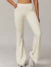 ZASUWA Female Solid Color Flare High-rise Leggings